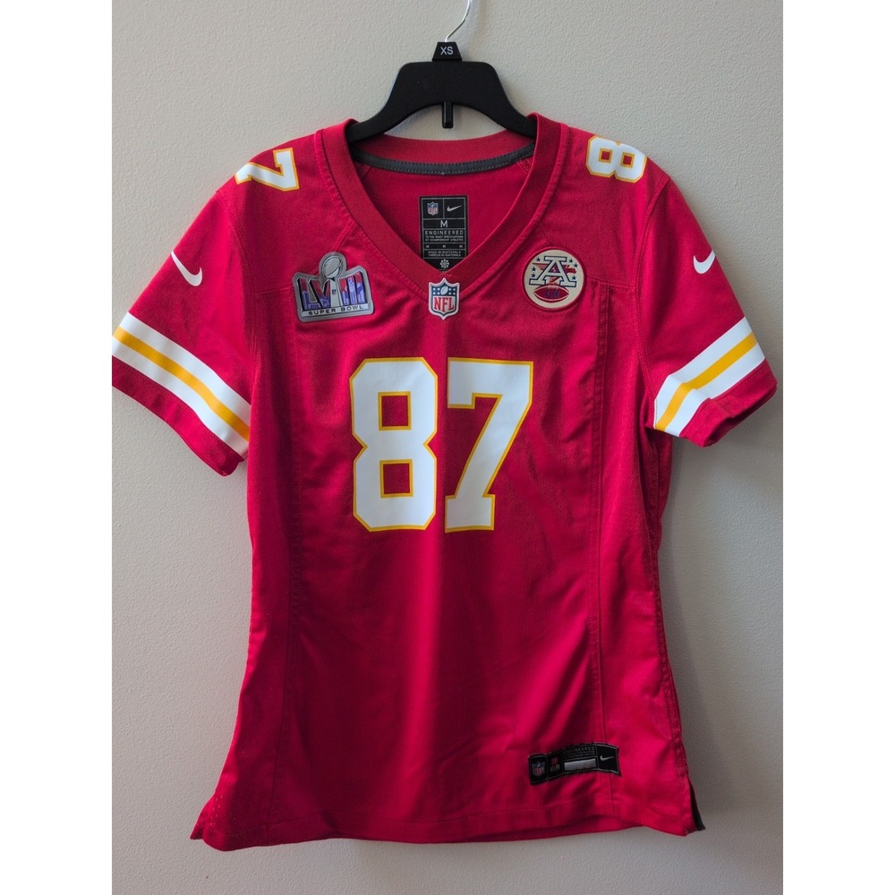 Nike Kansas City Chiefs Travis Kelce #87 Super Bowl Jersey Size Medium
